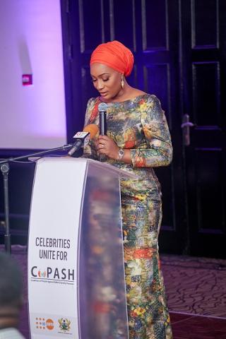 H.E Samira Bawumia delivering her address during the event