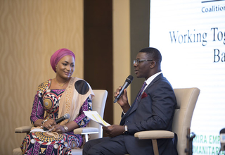 HE Samira Bawumia engaged in a tête-a-tête with the UNFPA Country Representative, Mr Niyi Ojuolape