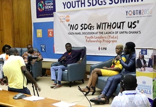 Panelists, during the “No SDGs Without Us” discussions at the 2nd Youth SDGs Summit