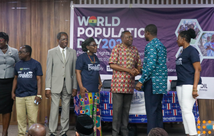 Participating heads of institutions at the celebration of World Population Day 2022 in Ghana