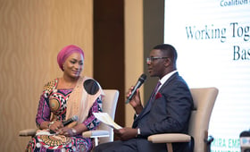 HE Samira Bawumia engaged in a tête-a-tête with the UNFPA Country Representative, Mr Niyi Ojuolape