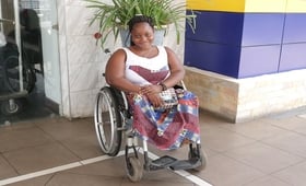 Meet Mary Mary Sewonou showing her ability as a business-woman despite her disability 