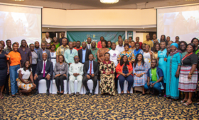 Group photograph of partners and stakeholders at the launch of the 2023 National Family Planning Week