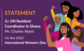 Statement by UN Resident Coordinator in Ghana, Mr. Charles Abani on the 2023 International Women's Day