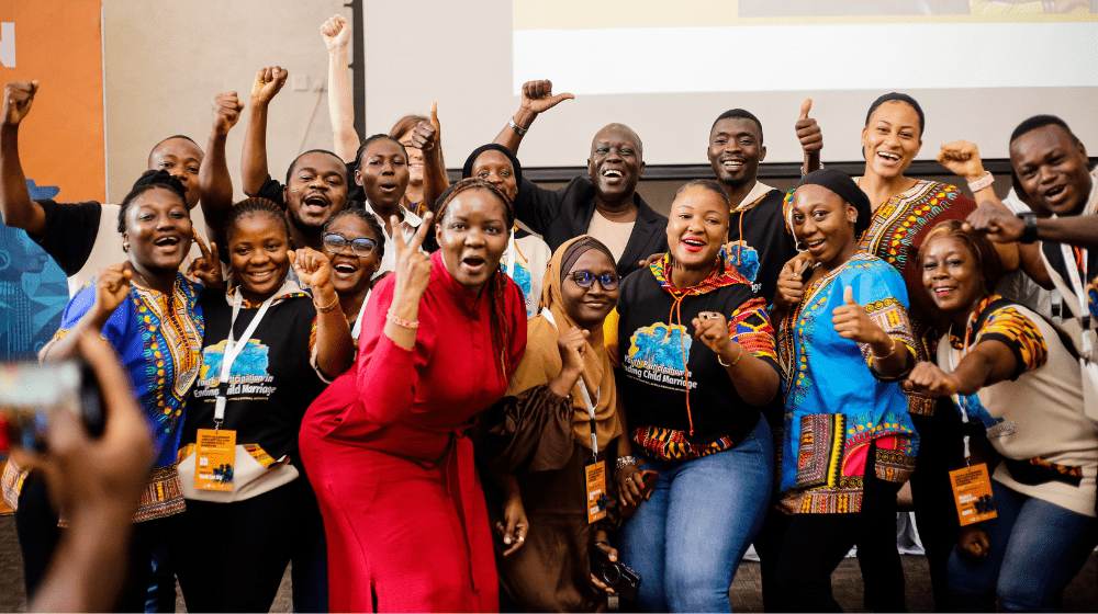 Some youth participants at the Youth Leadership & Participation Workshop to End Child Marriage