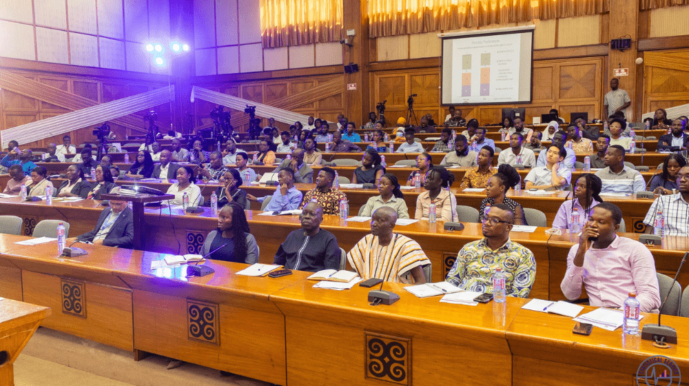 Audience at the national dissemination of the key results from the 2022 Ghana Demographic and Health Survey Report