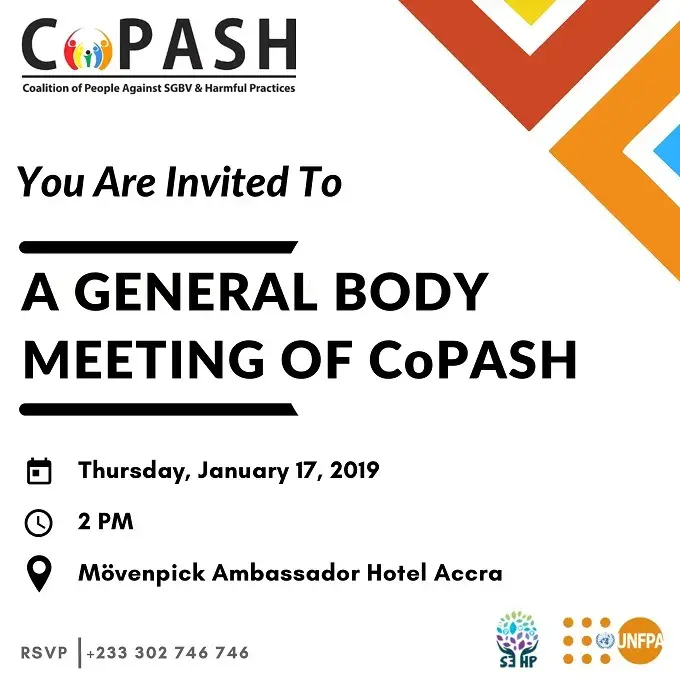 CoPASH General Meeting