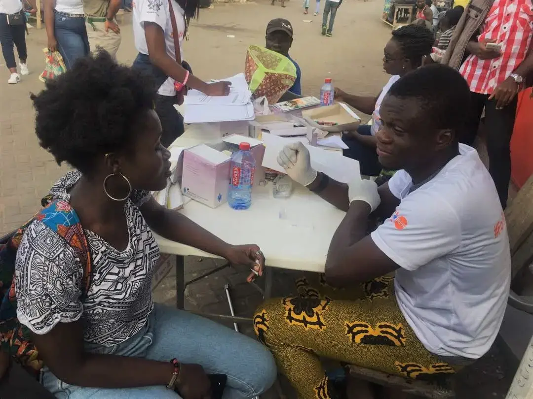 Youth provide RH information at 2018 Chale Wote Festival