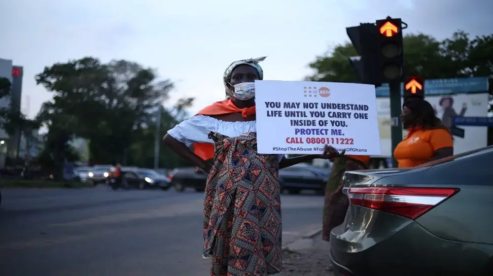 Young People hold procession and vigil to commemorate 16 Days of Activism against Sexual and Gender Based Violence.