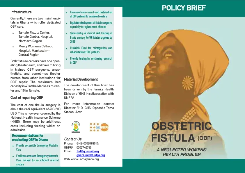  Obstetric Fistula Policy Brief